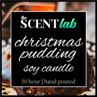 Christmas Pudding - Clear Candle - 50 Hour