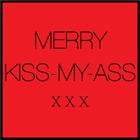 Merry Kiss-My-Ass Candle - Clear Glassware